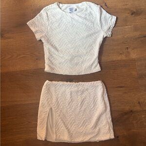 Princess Polly White Kian Skirt and Top Set size 4!